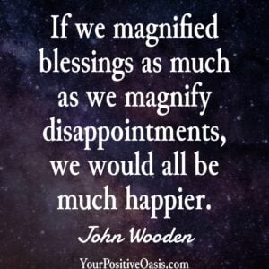 John Wooden Quote About Blessings