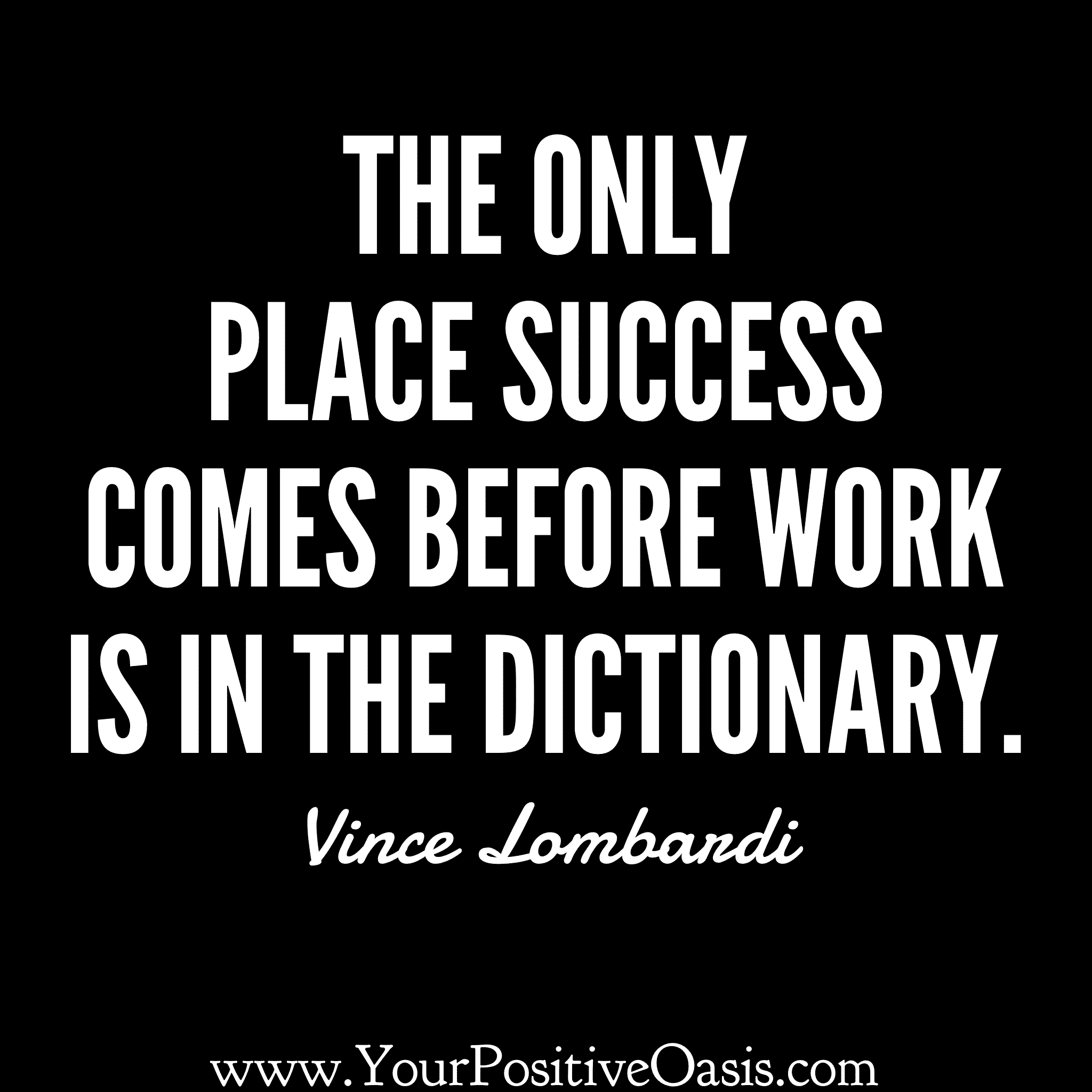 Vince Lombardi Quote About Success
