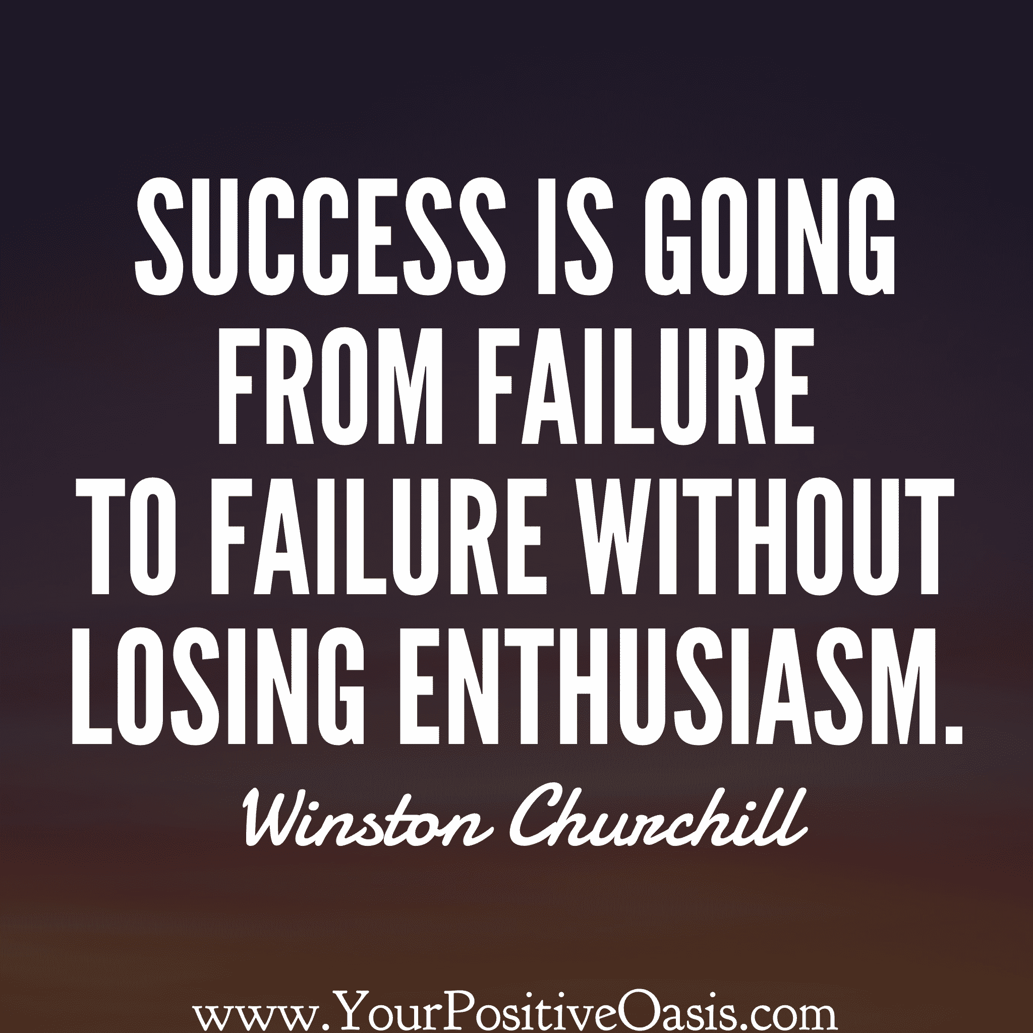 Winston Churchill Success Quote
