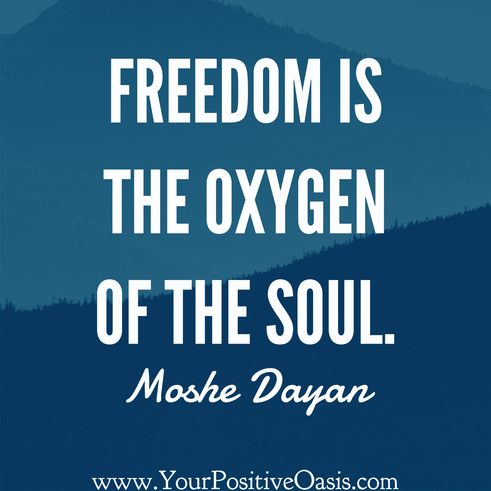 Freedom is Oxygen Quote