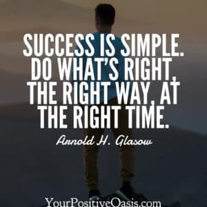 Arnold Glasow Success Quote