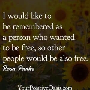 Rosa Parks Freedom Quote
