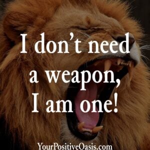 Inspirational Lion Quote