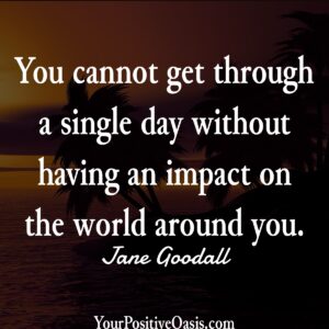 Jane Goodall Quote About Making an Impact On The World
