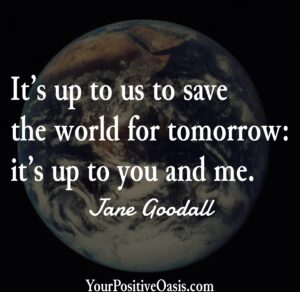 Jane Goodall Quote About Saving The World