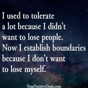 Establish Boundaries Quote