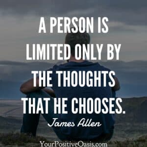 The Power Of Our Thoughts. James Allen Quote