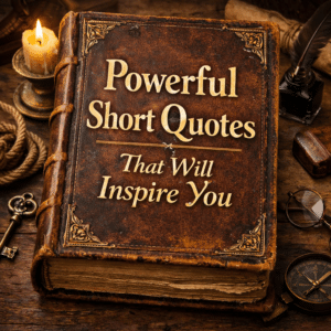 Book image representing short quotes about motivation and inspiration.