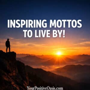 inspiring mottos to live by image
