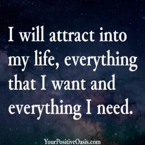 law of attraction affirmation