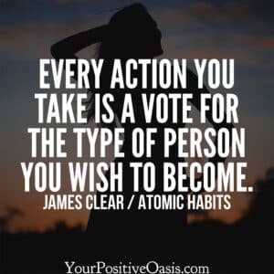 James Clear Action Quote